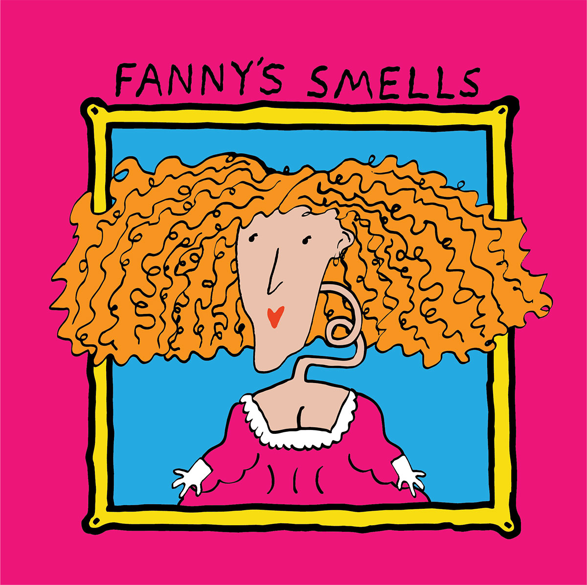 'Fanny's Smells' perfume logo, 2026. Indian ink + Illustrator.